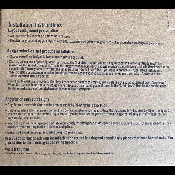 TWO (40ft) for $45 OR 1 at set price- BLUE HAWK Landscape Edging Sections 20ft - Picture 6 of 11